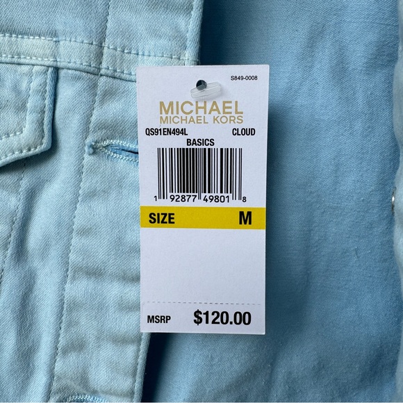 Michael Kors Baby Blue Denim Jacket - Picture 3 of 3
